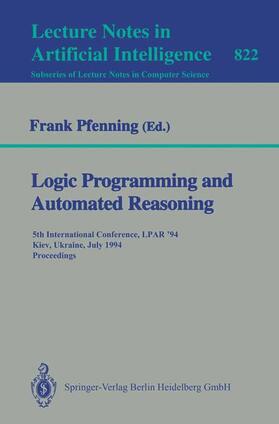 Pfenning |  Logic Programming and Automated Reasoning | Buch |  Sack Fachmedien