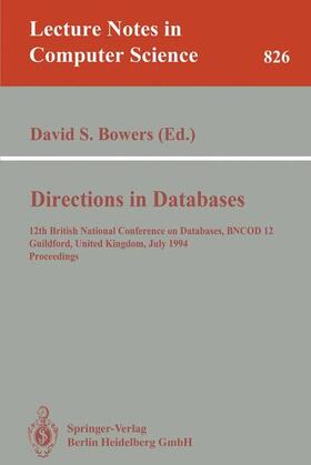 Bowers |  Directions in Databases | Buch |  Sack Fachmedien