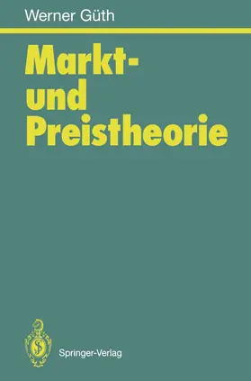 Güth |  Markt- und Preistheorie | Buch |  Sack Fachmedien