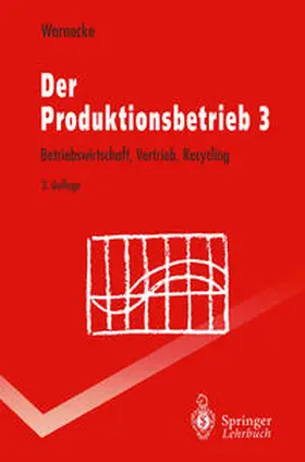 Warnecke |  Der Produktionsbetrieb 3 | Buch |  Sack Fachmedien