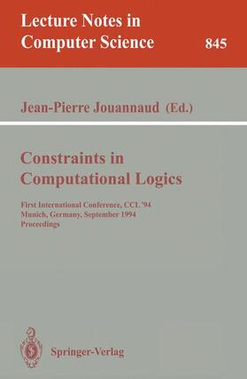 Jouannaud |  Constraints in Computational Logics | Buch |  Sack Fachmedien