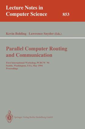 Snyder / Bolding |  Parallel Computer Routing and Communication | Buch |  Sack Fachmedien