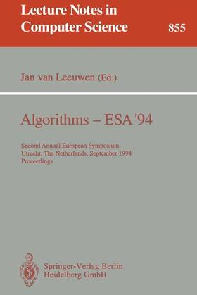 Leeuwen |  Algorithms - ESA '94 | Buch |  Sack Fachmedien