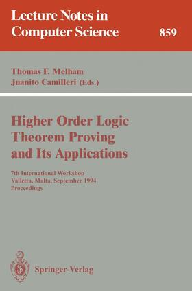Camilleri / Melham |  Higher Order Logic Theorem Proving and Its Applications | Buch |  Sack Fachmedien