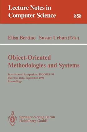 Urban / Bertino |  Object-Oriented Methodologies and Systems | Buch |  Sack Fachmedien
