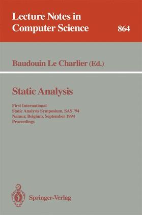 LeCharlier |  Static Analysis | Buch |  Sack Fachmedien
