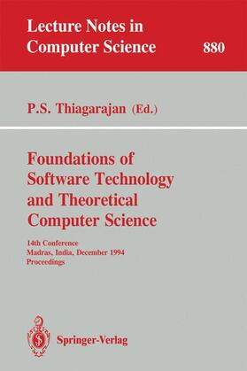 Thiagarajan |  Foundations of Software Technology and Theoretical Computer Science | Buch |  Sack Fachmedien