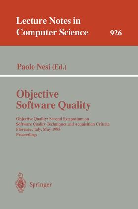 Nesi |  Objective Software Quality | Buch |  Sack Fachmedien