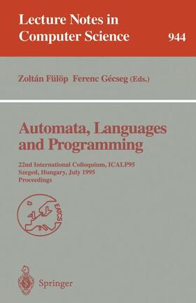Gecseg / Fülöp |  Automata, Languages and Programming | Buch |  Sack Fachmedien