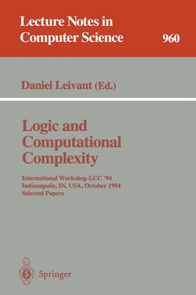 Leivant |  Logic and Computational Complexity | Buch |  Sack Fachmedien