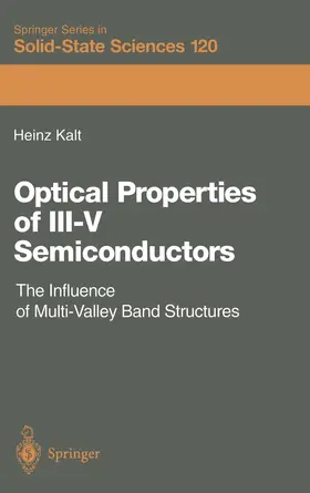 Kalt |  Optical Properties of III–V Semiconductors | Buch |  Sack Fachmedien