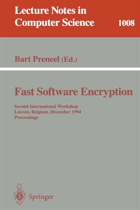 Preneel |  Fast Software Encryption | Buch |  Sack Fachmedien