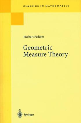 Federer |  Geometric Measure Theory | Buch |  Sack Fachmedien