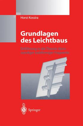 Kossira |  Grundlagen des Leichtbaus | Buch |  Sack Fachmedien