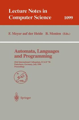 Monien / Meyer auf der Heide |  Automata, Languages and Programming | Buch |  Sack Fachmedien