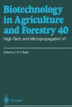 Bajaj |  High-Tech and Micropropagation VI | Buch |  Sack Fachmedien