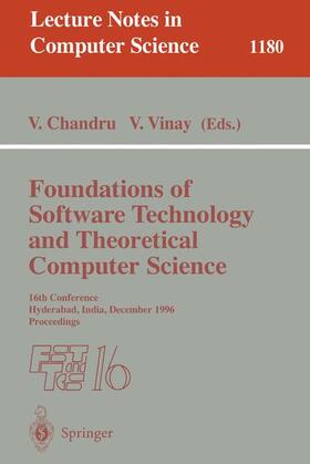 Vinay / Chandru |  Foundations of Software Technology and Theoretical Computer Science | Buch |  Sack Fachmedien