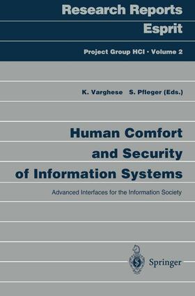 Pfleger / Varghese |  Human Comfort and Security of Information Systems | Buch |  Sack Fachmedien