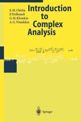 Chirka / Dolbeault / Vitushkin |  Introduction to Complex Analysis | Buch |  Sack Fachmedien