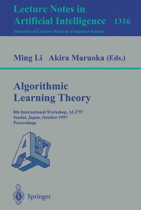 Maruoka / Li |  Algorithmic Learning Theory | Buch |  Sack Fachmedien