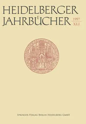 Kiesel |  Heidelberger Jahrbücher | Buch |  Sack Fachmedien