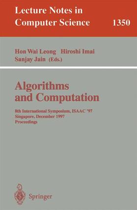 Leong / Jain / Imai |  Algorithms and Computation | Buch |  Sack Fachmedien