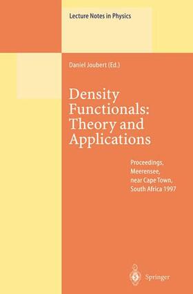 Joubert |  Density Functionals: Theory and Applications | Buch |  Sack Fachmedien