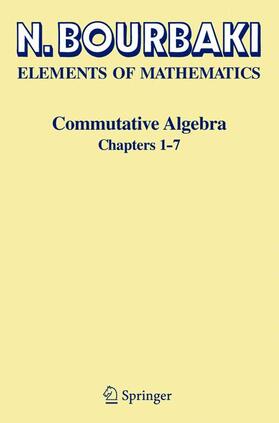 Bourbaki |  Commutative Algebra | Buch |  Sack Fachmedien