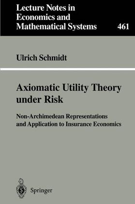 Schmidt |  Axiomatic Utility Theory under Risk | Buch |  Sack Fachmedien