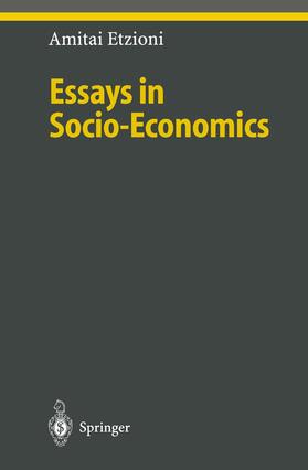 Etzioni |  Essays in Socio-Economics | Buch |  Sack Fachmedien