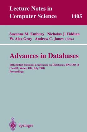 Embury / Jones / Fiddian |  Advances in Databases | Buch |  Sack Fachmedien