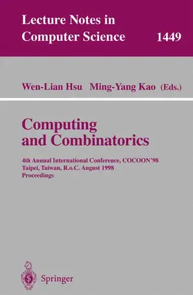 Kao / Hsu |  Computing and Combinatorics | Buch |  Sack Fachmedien