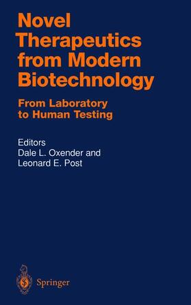 Post / Oxender |  Novel Therapeutics from Modern Biotechnology | Buch |  Sack Fachmedien