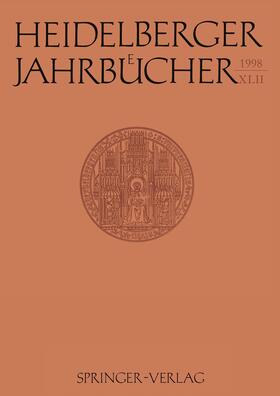  Heidelberger Jahrbücher | Buch |  Sack Fachmedien