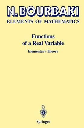Bourbaki |  Functions of a Real Variable | Buch |  Sack Fachmedien