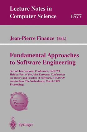 Finance |  Fundamental Approaches to Software Engineering | Buch |  Sack Fachmedien
