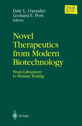 Post / Oxender |  Novel Therapeutics from Modern Biotechnology | Buch |  Sack Fachmedien