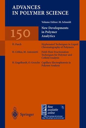 Schmidt |  New Developments in Polymer Analytics I | Buch |  Sack Fachmedien