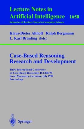 Althoff / Branting / Bergmann |  Case-Based Reasoning Research and Development | Buch |  Sack Fachmedien