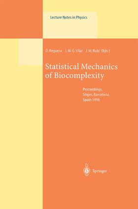 Reguera / Rubi / Vilar |  Statistical Mechanics of Biocomplexity | Buch |  Sack Fachmedien