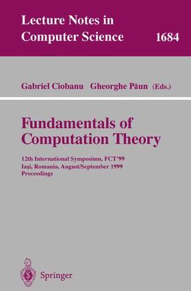Paun / Ciobanu |  Fundamentals of Computation Theory | Buch |  Sack Fachmedien