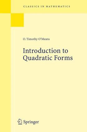 O'Meara |  Introduction to Quadratic Forms | Buch |  Sack Fachmedien