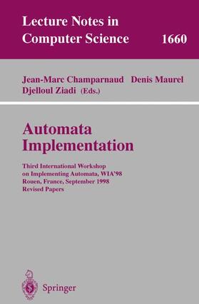 Champarnaud / Ziadi / Maurel |  Automata Implementation | Buch |  Sack Fachmedien