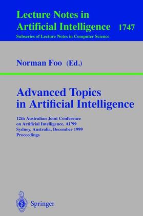 Foo |  Advanced Topics in Artificial Intelligence | Buch |  Sack Fachmedien