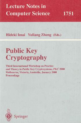 Zheng / Imai |  Public Key Cryptography | Buch |  Sack Fachmedien