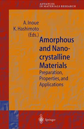 Inoue / Hashimoto |  Amorphous and Nanocrystalline Materials | Buch |  Sack Fachmedien