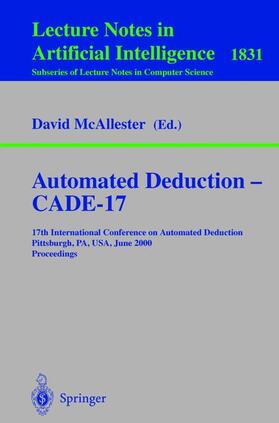 McAllester |  Automated Deduction - CADE-17 | Buch |  Sack Fachmedien