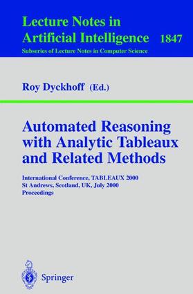 Dyckhoff |  Automated Reasoning with Analytic Tableaux and Related Methods | Buch |  Sack Fachmedien