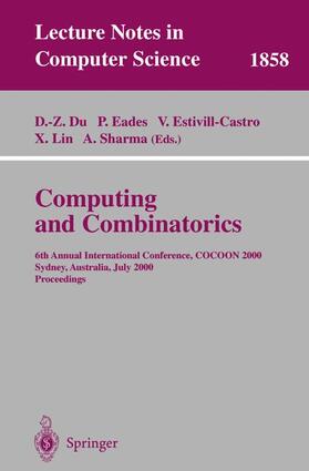 Du / Eades / Sharma |  Computing and Combinatorics | Buch |  Sack Fachmedien