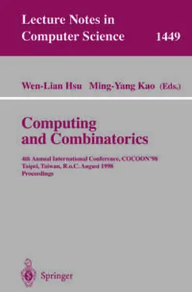 Hsu / Kao |  Computing and Combinatorics | eBook | Sack Fachmedien